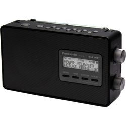 Panasonic RFD10EBK Black - Portable Digital DAB/DAB+/FM Radio with Headphones Output